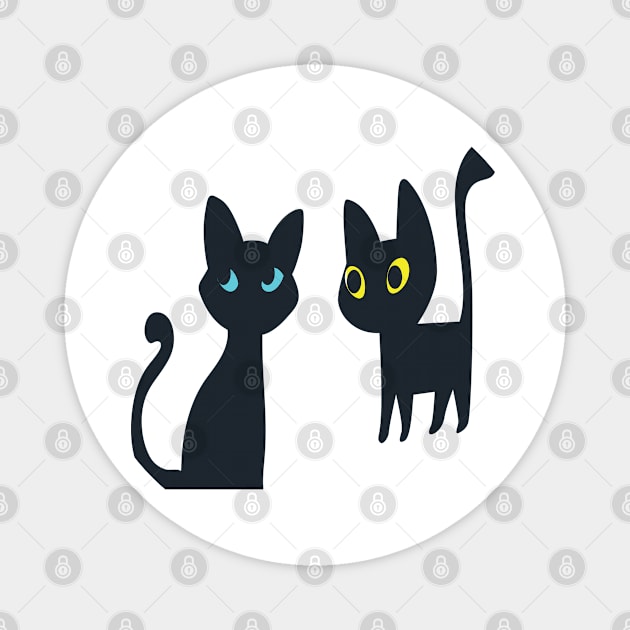 Cat Design Magnet by Seven Seven t